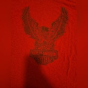 HARLEY-DAVIDSON MENS RED T SHIRT SIZE 3XL Practically New